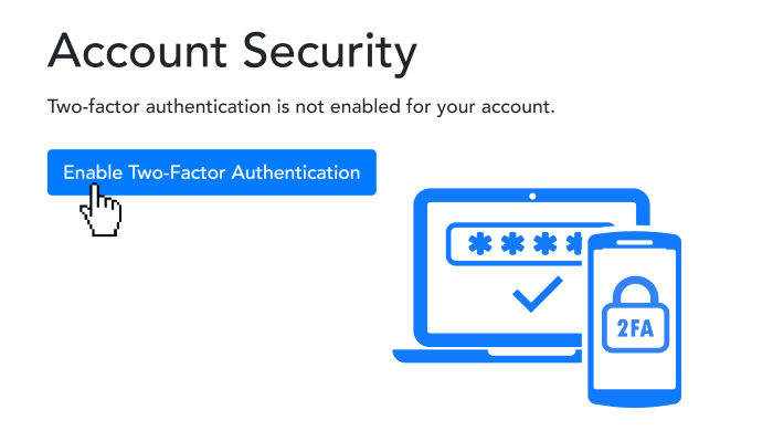 Two-factor authentication (2FA)